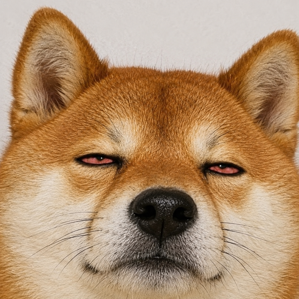 Snoop Inu's iconic unbothered expression